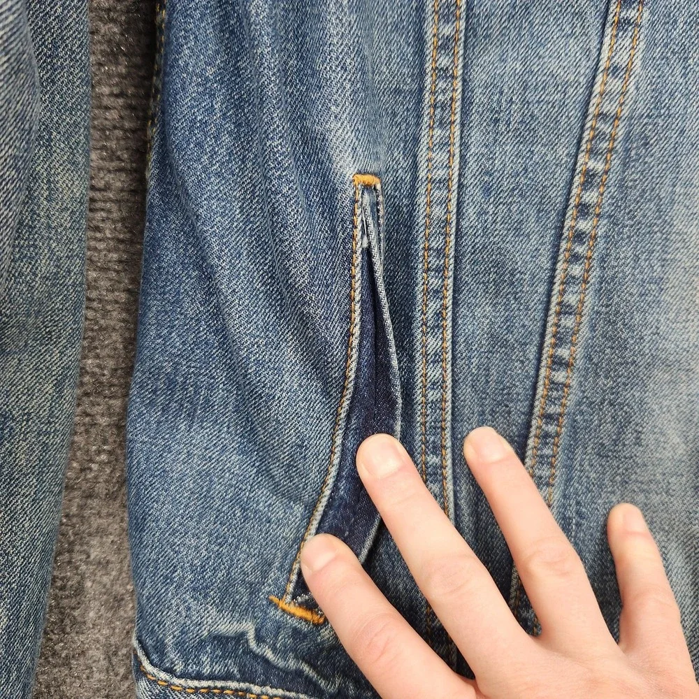 Levis Type 3 Sample Jacket Mens Medium Blue‎ Cone Denim Trucker Pockets Classic - Picture 5 of 12